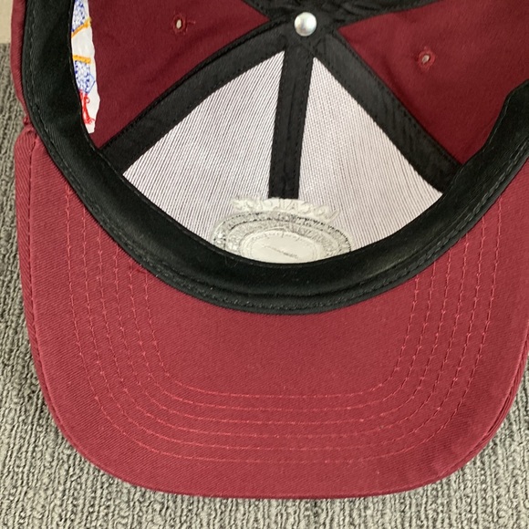 Vintage Local 103 Snapback Hat Mens Adjustable Maroon Baseball Cap Graffiti - Picture 10 of 13